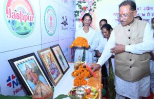 मुख्यमंत्री साय ने सिकलसेल और थैलेसीमिया जागरूकता एवं एचएलए मैचिंग शिविर का किया शुभारंभ