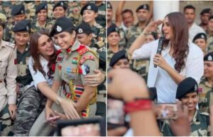 हुमा कुरैशी ने की भारतीय सेना और बीएसएफ के जवानों से मुलाकात, बोलीं- ‘हम भाग्यशाली हैं’
