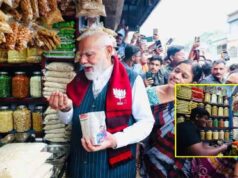 चुनाव प्रचार के दौरान PM मोदी ने लिया झालमुड़ी का स्वाद, बोले—‘भाई, कितने की है?’