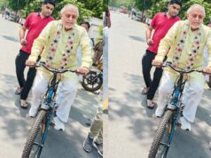 सीएम योगी की प्रेरणा से ईंधन बचत अभियान को मिली नई रफ्तार, साइकिल से विधानसभा पहुंचे वित्त मंत्री