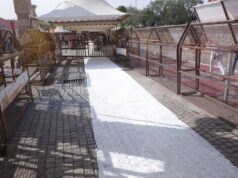 महाकाल मंदिर में 13,000 स्क्वेयर फीट में बन रहा हीट प्रूफ पाथ-वे, श्रद्धालुओं की सुविधा के लिए