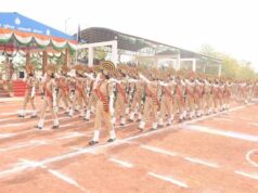 पुलिस प्रशिक्षण शाला भौंरी में चतुर्थ नव आरक्षक बैच का दीक्षांत परेड समारोह संपन्न