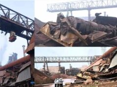 Bhilai Steel Plant में बड़ा हादसा, 50 फीट नीचे गिरा क्रेन का केबिन; ऑपरेटर गंभीर घायल