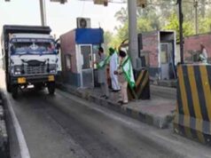 लाडोवाल टोल प्लाजा पर बिना टोल गुजरे वाहन, लैंड पूलिंग के विरोध में भाकियू का धरना
