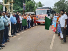 रायपुर : जशपुर से 204 श्रद्धालु प्रभु रामलला दर्शन के लिए अयोध्या रवाना