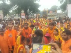 रायपुर में निकली विशाल कांवड़ यात्रा, हर-हर महादेव के जयकारों से गूंजा शहर