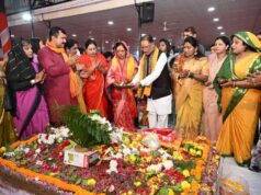 मुख्यमंत्री विष्णुदेव साय ने पवित्र श्रावण मास में अपने निवास में किया रुद्राभिषेक