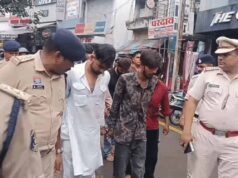 Bilaspur में बवाल के 5 आरोपियों का निकला जुलूस, पुलिस ने कराया पैदल मार्च