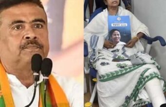 नंदीग्राम में शुभेंदु अधिकारी का बड़ा दावा, बोले- ममता के पैर में नहीं हुआ था फ्रैक्चर